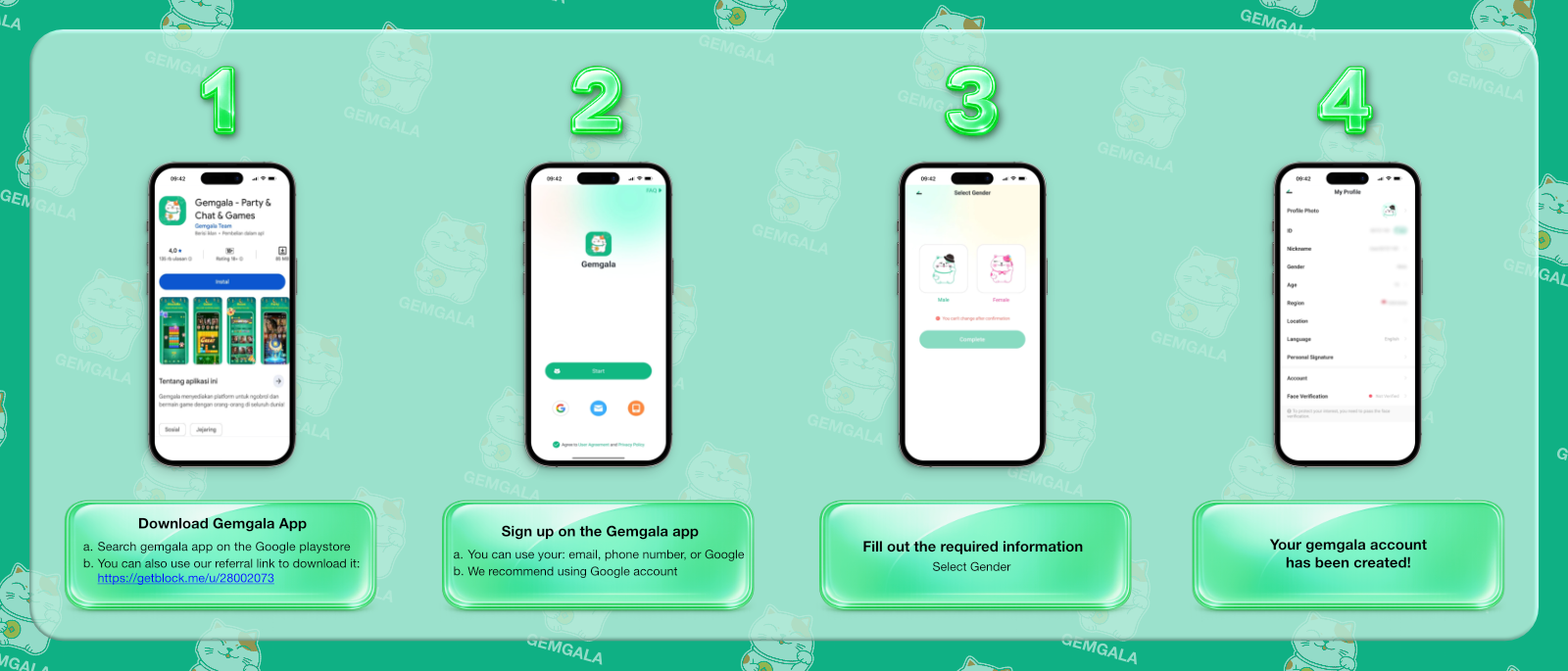 Gemgala Registration Steps Guide